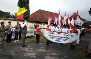 Kirab Merah Putih dan Parade Drumband Semarakkan Harlah Ke-102 NU di Kecamatan Kajen