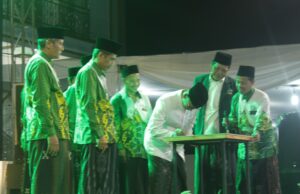 KH. Muslikh Khudlori Resmikan Renovasi Masjid Jami’ Karanganyar Tirto dan Lantik Pengurus Ranting NU