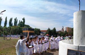 Peragaan Manasik Haji LP Ma’arif NU Pekalongan, 3.400 Siswa Ikuti Simulasi Ibadah Haji