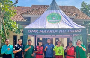 Peringati Harlah ke-92, Ansor Mesoyi Gelar Servis Murah Gandeng SMK Maarif NU Doro