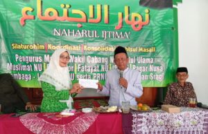 Fatayat NU Sragi Salurkan Donasi untuk Pembangunan SMK NU Sragi